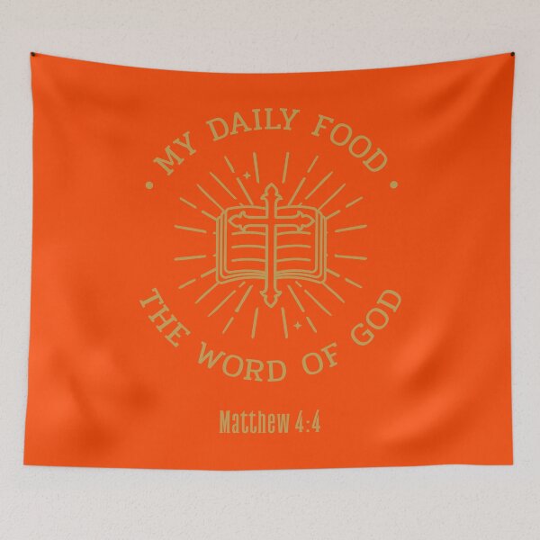 Item preview, My Daily Food | The Word Of God | Matthew 4:4  designed and sold by Mrs. Kizzy Gillis Heavenly-Merch.