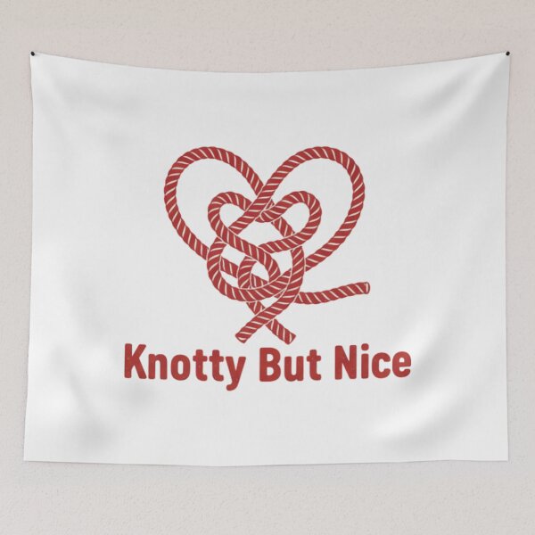 Item preview, Knotty But Nice – Twisted Heart Rope Design for Playful Souls designed and sold by Cloud-Riders.