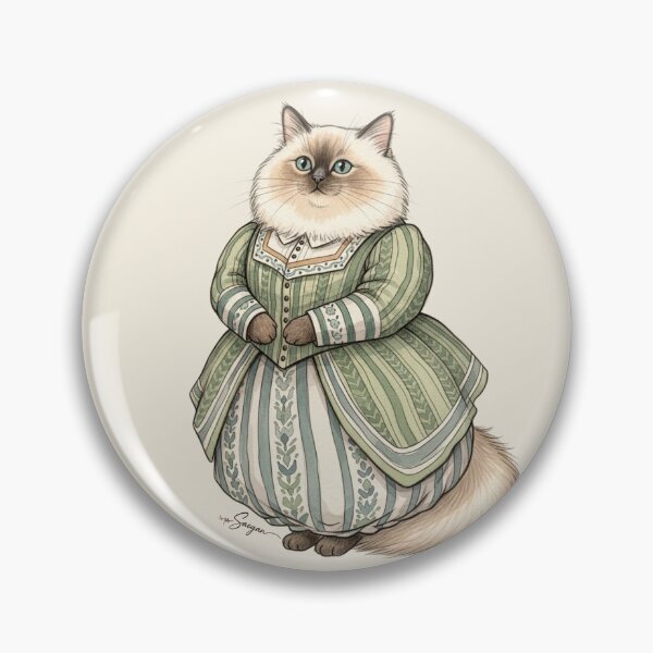 Item preview, Gentle Harmony — Birman Cat in a Victorian Dress designed and sold by Pasteltone.