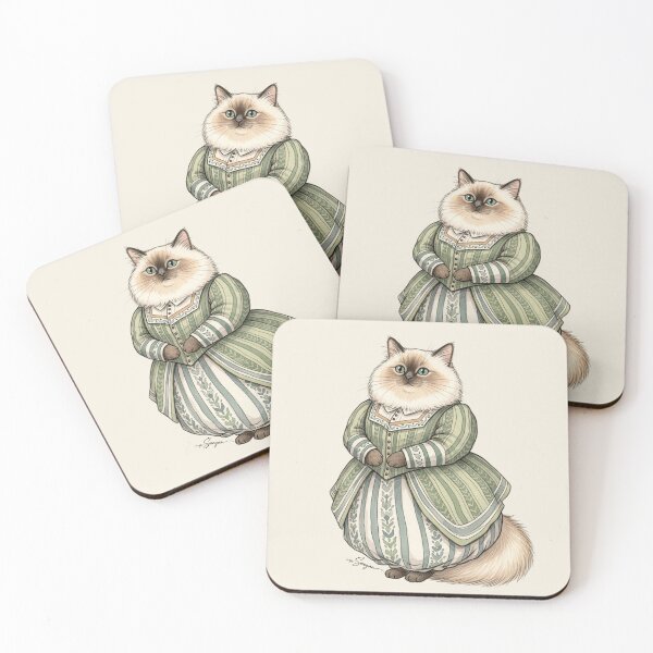 Item preview, Gentle Harmony — Birman Cat in a Victorian Dress designed and sold by Pasteltone.