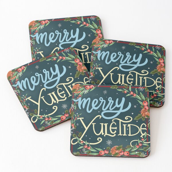 Item preview, Merry Yuletide – Pagan Winter Solstice Greeting Design designed and sold by Root2Realm.