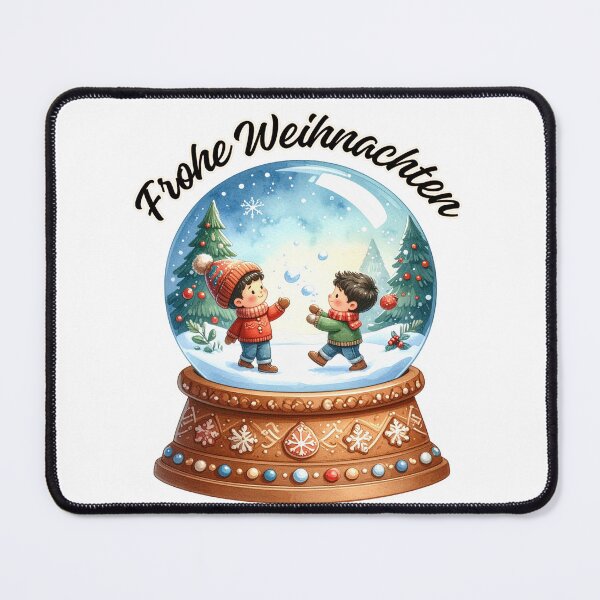 Item preview, Winter fun in a snow globe, snowball fight, Merry Christmas designed and sold by LiskoDesign.