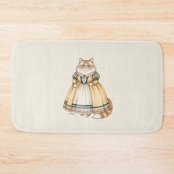 Item preview, Golden Muffin — Ragamuffin Cat in a Vintage Dress designed and sold by Pasteltone.