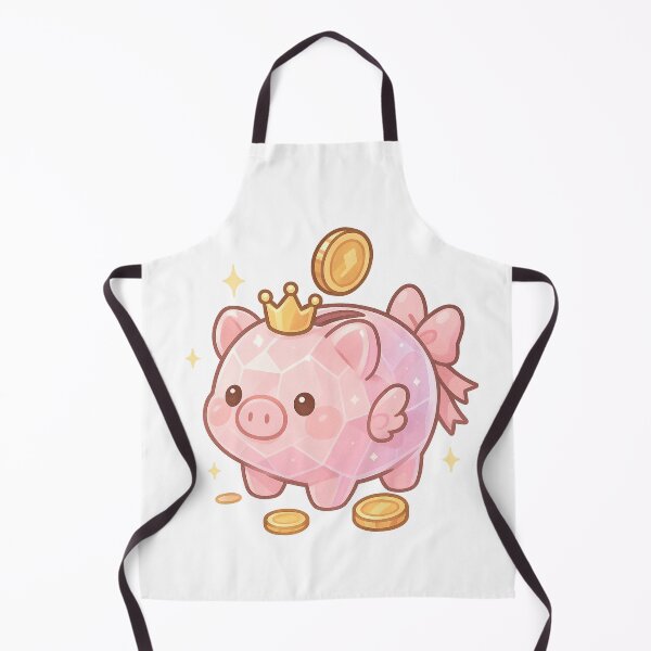 Item preview, Savings Pig Princess Sticker | Kawaii Crystal Piggy Bank | Cute Money Saving Charm designed and sold by HerDreamCodes.