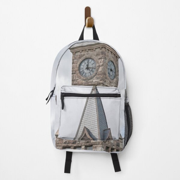 Item preview, Historic Stone Clock Tower School Building designed and sold by plugsnpixels.