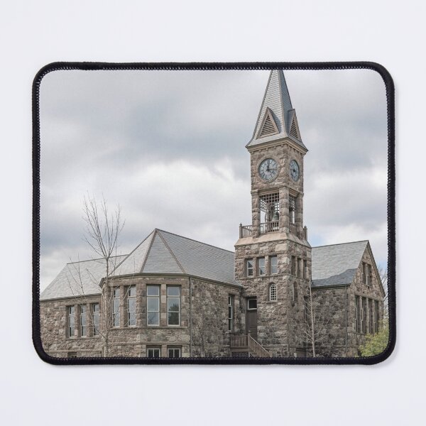 Item preview, Historic Stone Clock Tower School Building designed and sold by plugsnpixels.