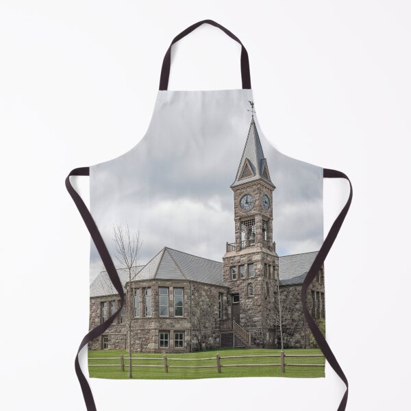 Item preview, Historic Stone Clock Tower School Building designed and sold by plugsnpixels.