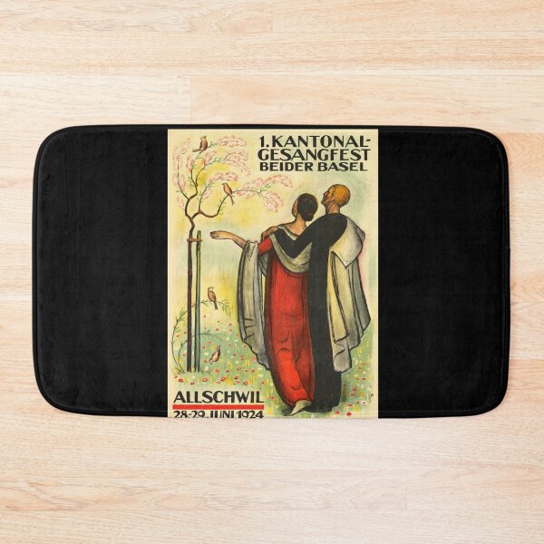 Item preview, Vintage Art Nouveau Poster | 1924 Swiss Choral Festival | 1. Kantonal Gesangfest Beider Basel  designed and sold by artofuniverse.