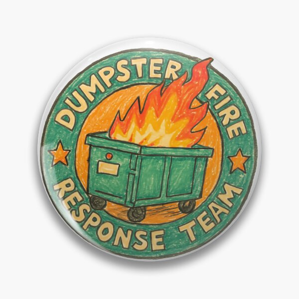 Item preview, Dumpster Fire Response Team Leader Sanitation Chaos Command Unit designed and sold by HumansStuck12.