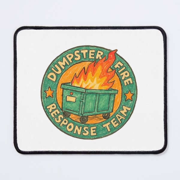Item preview, Dumpster Fire Response Team Leader Sanitation Chaos Command Unit designed and sold by HumansStuck12.