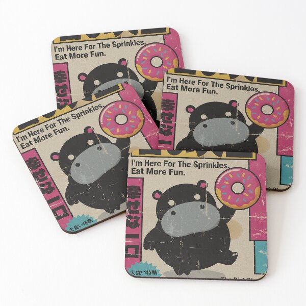 Item preview, I'm Here For The Sprinkles T-Shirt: Hippo Donut Sweet Life Foodie Humor designed and sold by IAPICTURE.