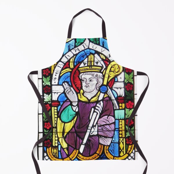 Item preview, Stained Glass Window of Saint Erhard designed and sold by AnimaliaStar.