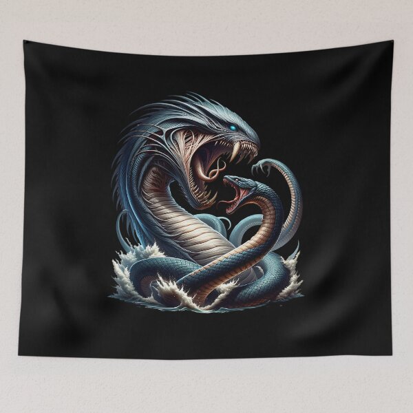 Item preview, Leviathan fights a giant snake designed and sold by ReneMM.