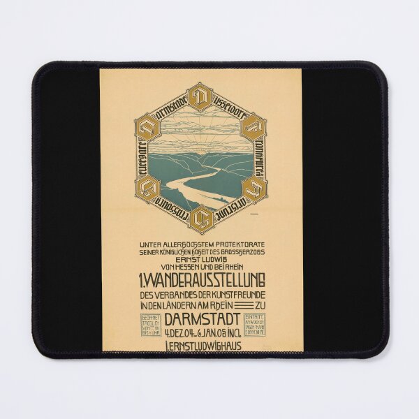 Item preview, Jugendstil Art Poster | 1904 Exhibition Print | Art Nouveau Style | Darmstadt Art Display | Historic German Art & Design designed and sold by artofuniverse.