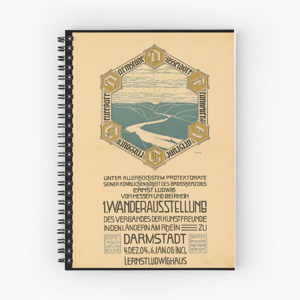 Item preview, Jugendstil Art Poster | 1904 Exhibition Print | Art Nouveau Style | Darmstadt Art Display | Historic German Art & Design designed and sold by artofuniverse.