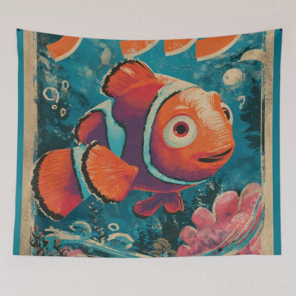 Item preview, Vintage Warned Nemo Poster  designed and sold by AnimeArsenalPrints.