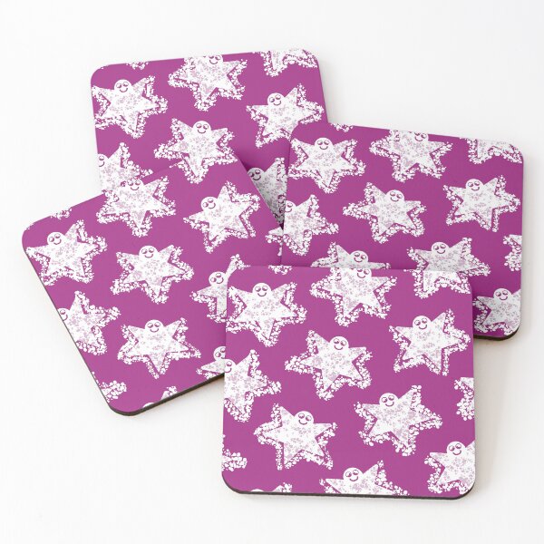 Item preview, Snow Angel Pattern 1 - Festive Plum designed and sold by Daniel Bevis Design.
