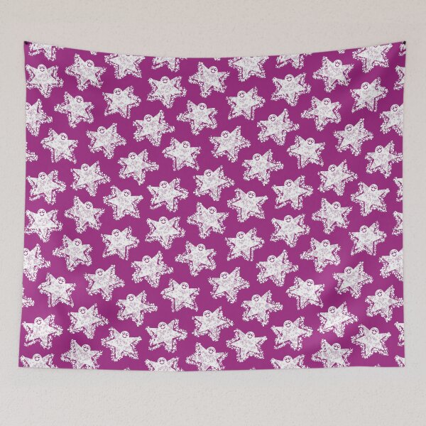 Item preview, Snow Angel Pattern 1 - Festive Plum designed and sold by Daniel Bevis Design.