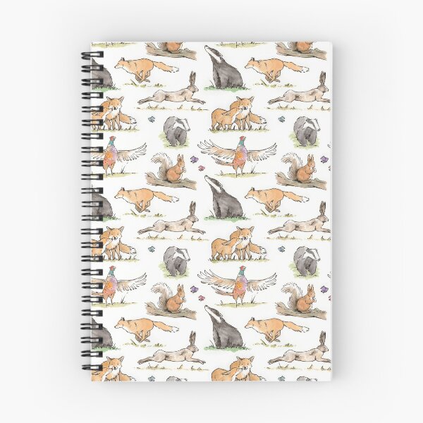 Item preview, British Wildlife Watercolour Pattern designed and sold by Amy Tuff.