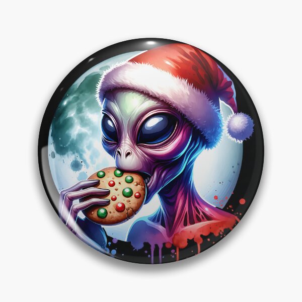 Artikelvorschau, Cooler Alien isst einen Weihnachtskeks entworfen und verkauft von ReneMM.