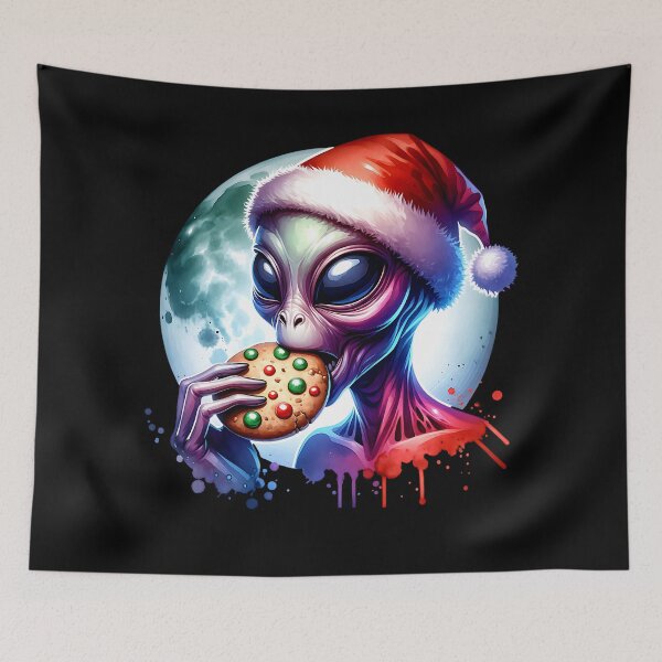 Artikelvorschau, Cooler Alien isst einen Weihnachtskeks entworfen und verkauft von ReneMM.
