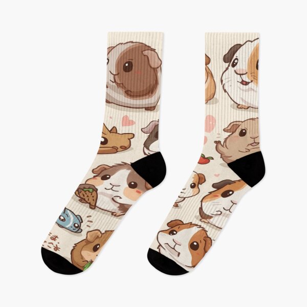 Item preview, Adorable Guinea Pig Characters – Kawaii Cavy Collection designed and sold by DreamistStore.