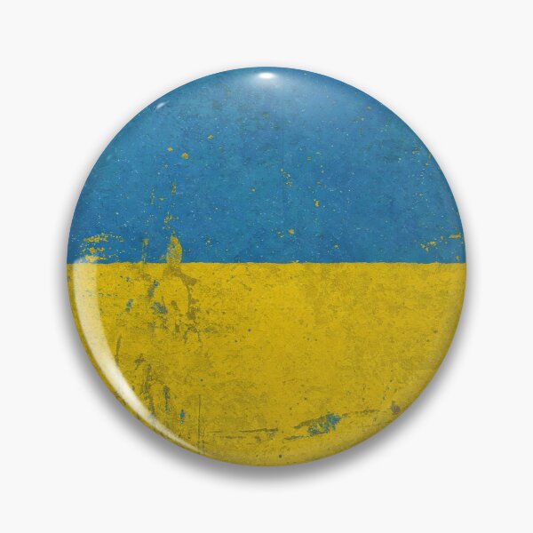 Item preview, A distressed, textured rendition of the Ukrainian flag with blue and yellow horizontal bands designed and sold by homydesign.