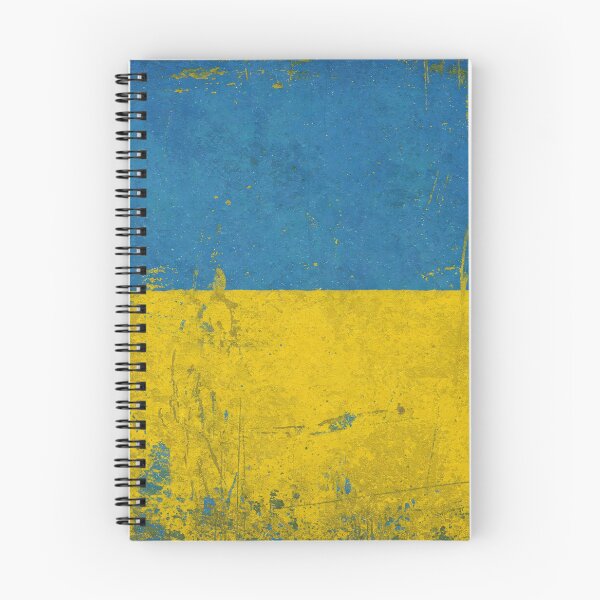 Item preview, A distressed, textured rendition of the Ukrainian flag with blue and yellow horizontal bands designed and sold by homydesign.