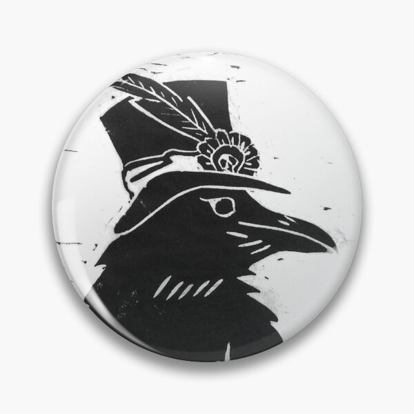 Item preview, Dapper Raven Wearing a Top Hat designed and sold by NineRavens.
