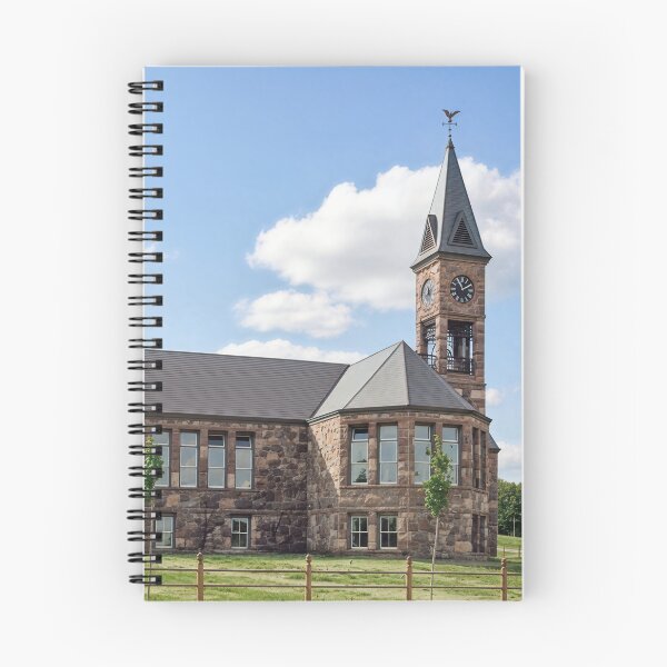 Item preview, Old Stone Clock Tower School Building designed and sold by plugsnpixels.