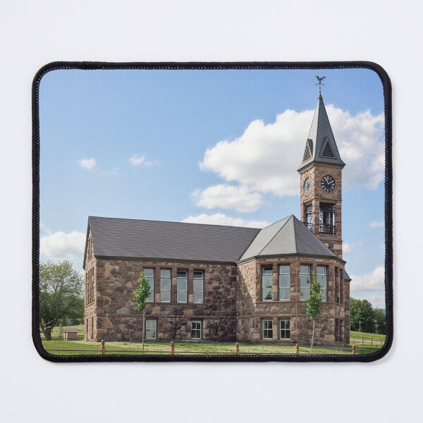 Item preview, Old Stone Clock Tower School Building designed and sold by plugsnpixels.