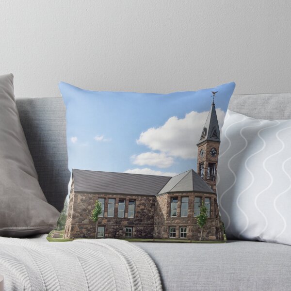 Item preview, Old Stone Clock Tower School Building designed and sold by plugsnpixels.
