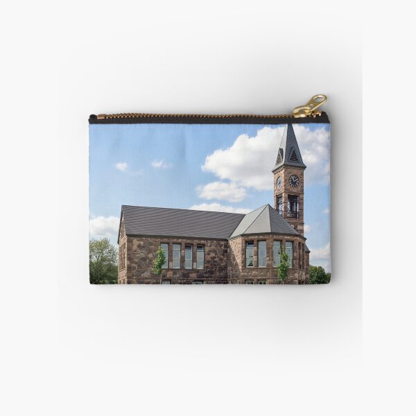 Item preview, Old Stone Clock Tower School Building designed and sold by plugsnpixels.