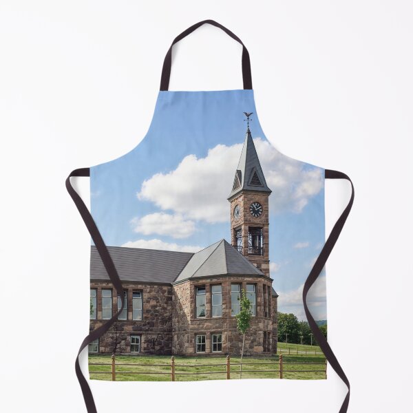 Item preview, Old Stone Clock Tower School Building designed and sold by plugsnpixels.
