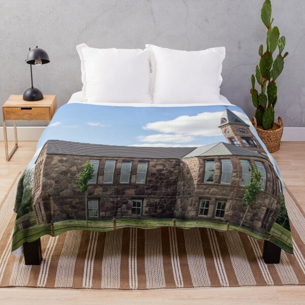 Item preview, Old Stone Clock Tower School Building designed and sold by plugsnpixels.