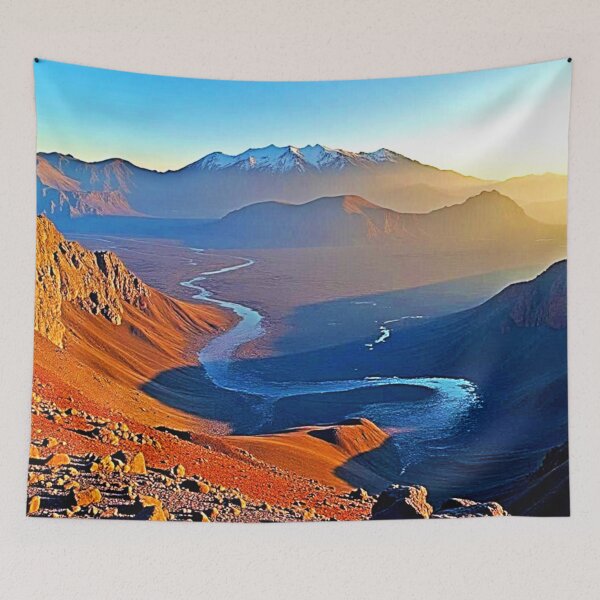 Item preview, Majestic Mountain Valley Flow Design designed and sold by Health And Fitness Posts e-Store.