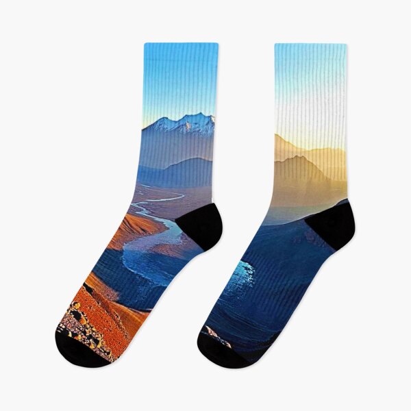 Item preview, Majestic Mountain Valley Flow Design designed and sold by Health And Fitness Posts e-Store.