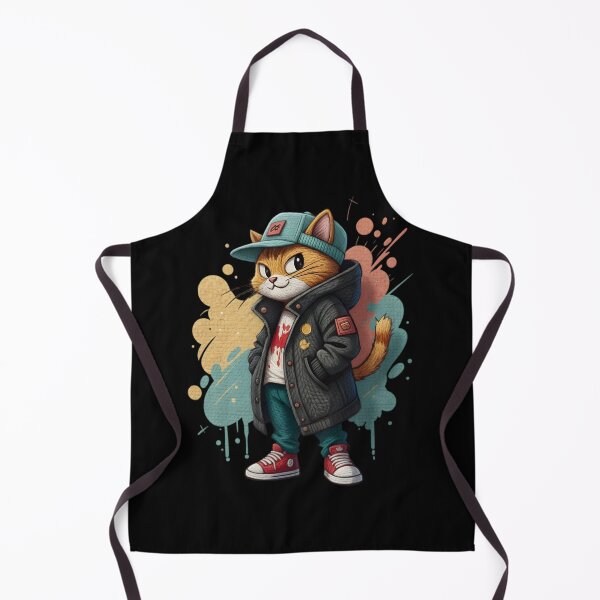 Artikelvorschau, Coole Streetwear-Katze – Illustration im urbanen Strickstil entworfen und verkauft von SaicoGN.