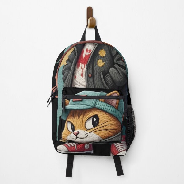 Artikelvorschau, Coole Streetwear-Katze – Illustration im urbanen Strickstil entworfen und verkauft von SaicoGN.