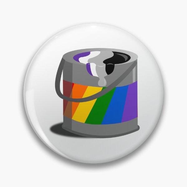 Item preview, Proud Paint Asexual Flag in a Bucket designed and sold by HarveyHandcraftsandDesigns.
