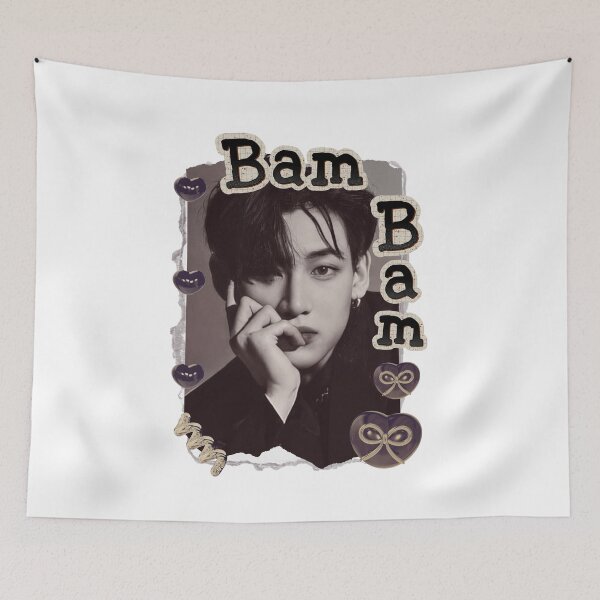 Item preview, Got 7 BamBam Korean Boy Group KPop Korean Group Scrapbook Collage Cozy Y2K Vintage Design designed and sold by HELL0WBELLO.