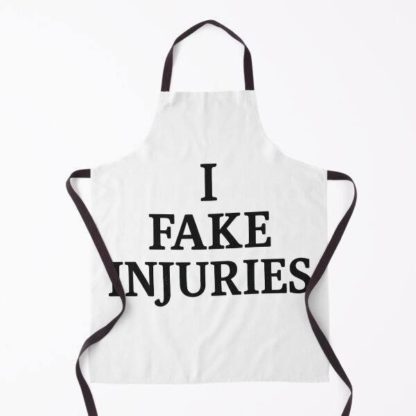 Item preview, I Fake Injuries Black Ink designed and sold by ThoughtsInTheOpen.