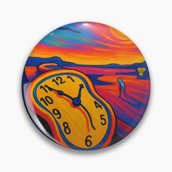 Item preview, Surreal Melting Time in Pop Art Colors, Salvador Dali and Andy Warhol style designed and sold by AgingeR.