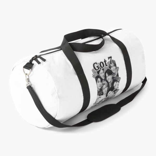 Item preview, Got 7 Korean Boy Group KPop Korean Group Black and White Collage Digital Art Portrait designed and sold by AJUNICE STUDIO.