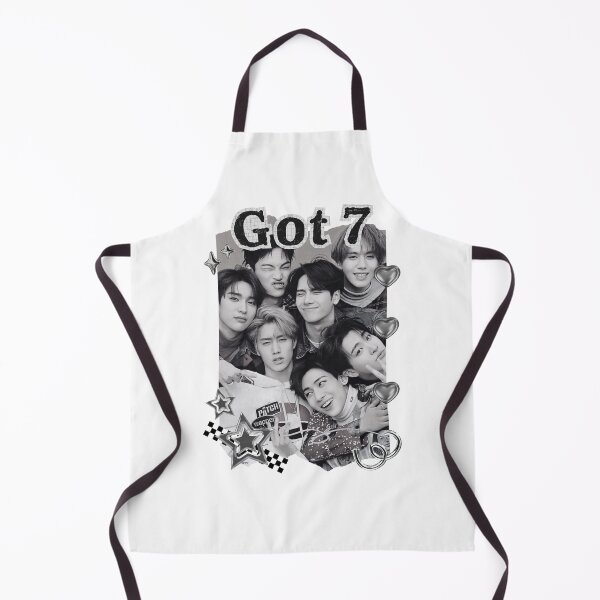 Item preview, Got 7 Korean Boy Group KPop Korean Group Black and White Collage Digital Art Portrait designed and sold by AJUNICE STUDIO.
