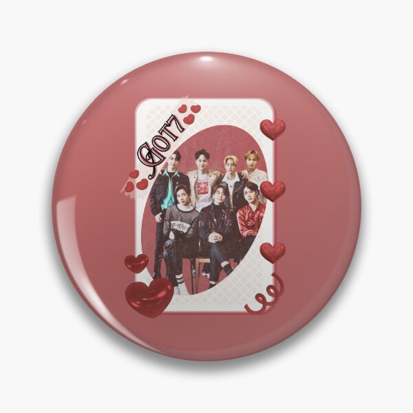 Artikelvorschau, Got 7 Koreanische Boygroup KPop Koreanische Gruppenkarte Rotes ästhetisches Collage-Design entworfen und verkauft von AJUNICE STUDIO.