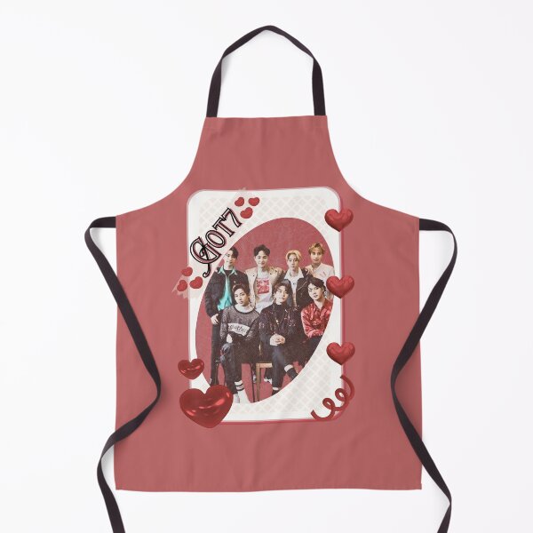 Item preview, Got 7 Korean Boy Group KPop Korean Group Card Red Aesthetic Collage Design designed and sold by AJUNICE STUDIO.