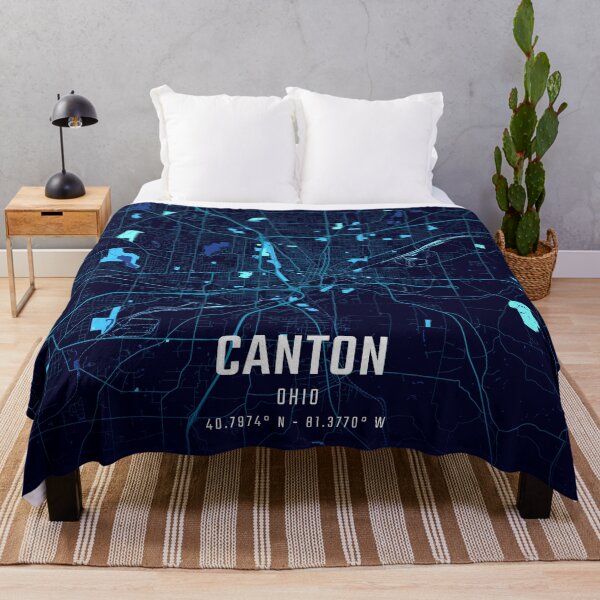 Item preview, Canton Midnight City Map designed and sold by HomeLivingCo.
