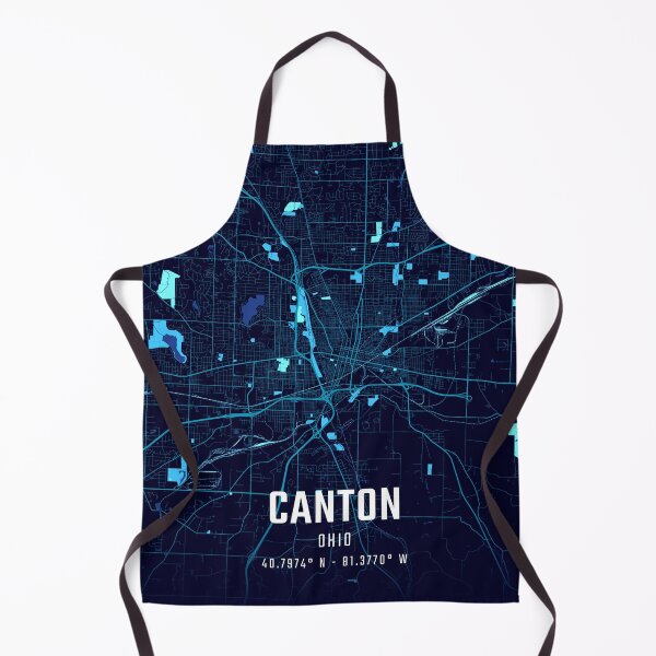 Item preview, Canton Midnight City Map designed and sold by HomeLivingCo.