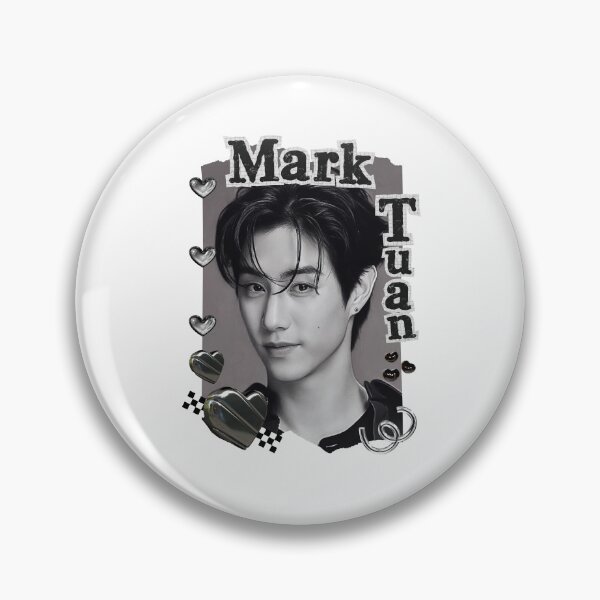 Item preview, Got 7 Mark Korean Boy Group KPop Korean Group Black and White Collage Digital Art Portrait designed and sold by AJUNICE STUDIO.